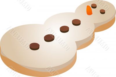 Snowman cookie