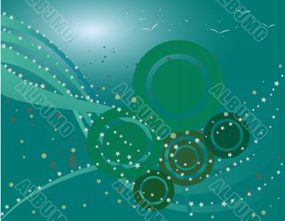 Abstract  floral background  - vector