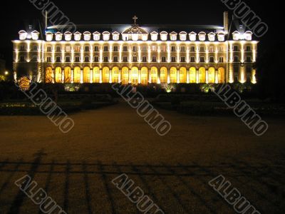 Castle at night