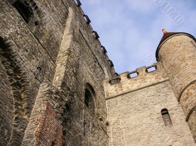 Ravensteen Castle in Gent