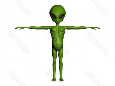 Green alien