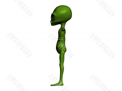 Green alien
