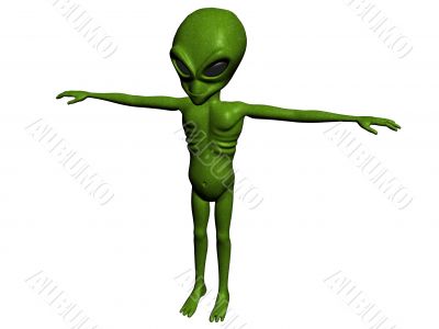 Green alien