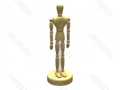 Human wood model