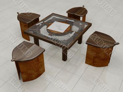 Modern kitchen table