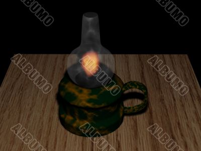Old oil lamp