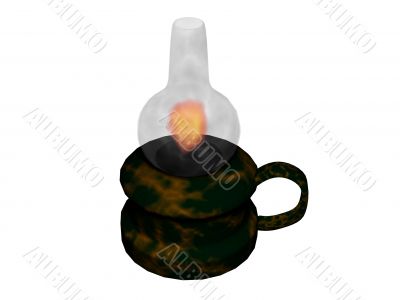 Old oil lamp