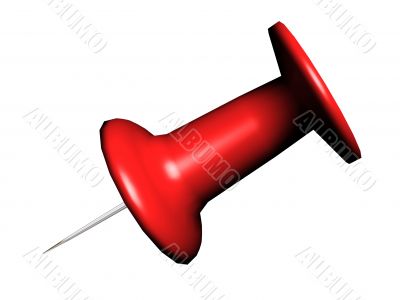 Red pushpin