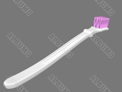 White toothbrush
