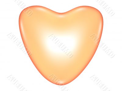 Copper valentine heart