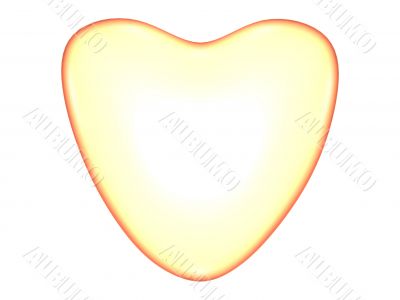 Copper valentine heart