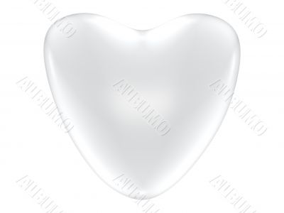 Silver valentine heart
