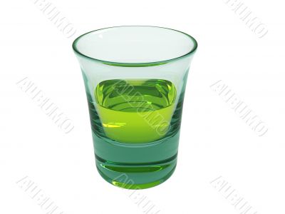 Absinth in a small glass