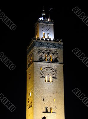 Evening shot of the Koutoubia Mosque