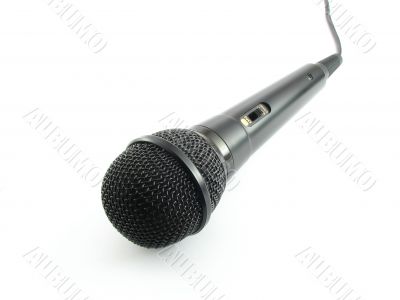 Black microphone