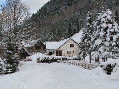 Snowy village