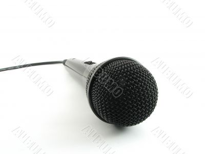 Black microphone