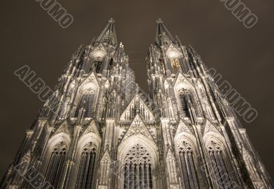The famous cathedral of Cologne