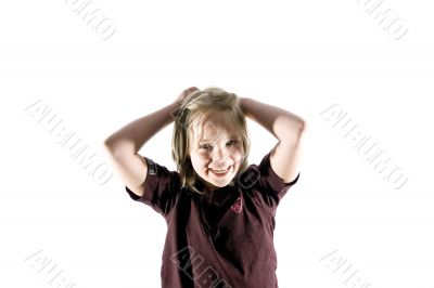 Girl having fun