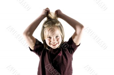 Girl having fun