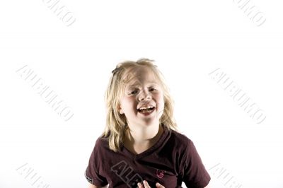 Girl having fun