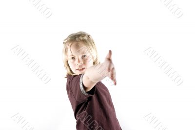 Girl having fun