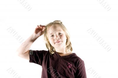 Girl having fun
