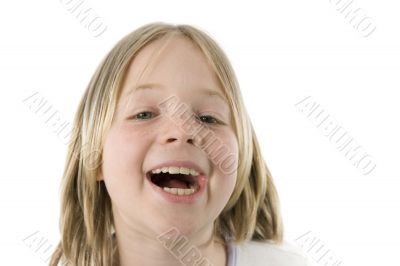 Girl having fun