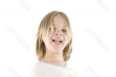 Girl having fun
