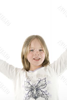 Girl having fun