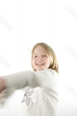Girl having fun