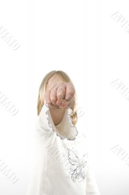Girl having fun