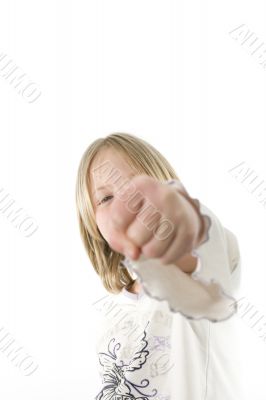 Girl having fun