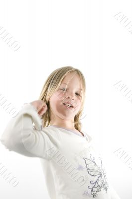 Girl having fun