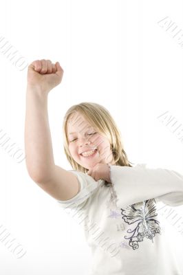 Girl having fun