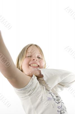Girl having fun