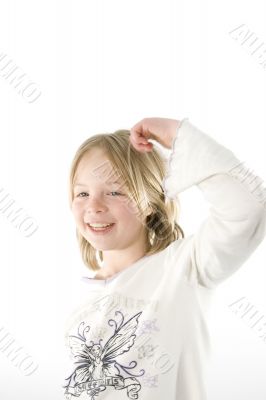 Girl having fun