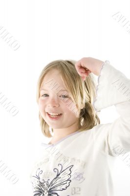 Girl having fun