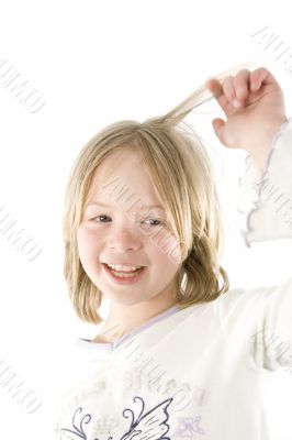 Girl having fun