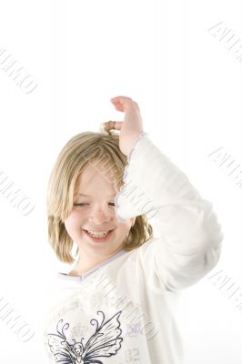 Girl having fun