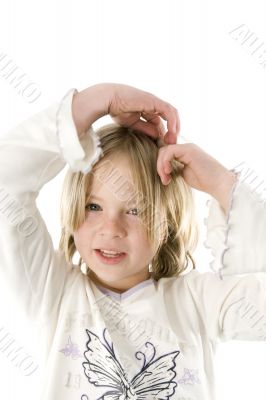 Girl having fun