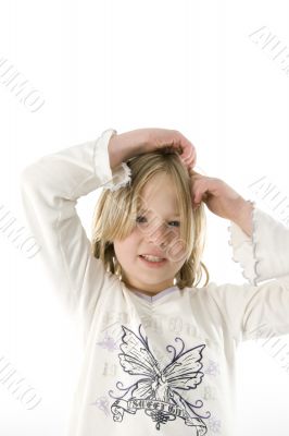 Girl having fun