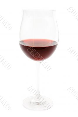 Isolated Glass of Wine