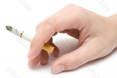 Holding a Cigarette