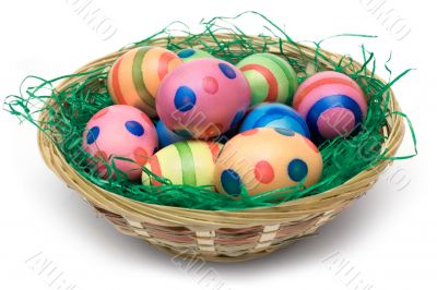 Basket with Easter Eggs