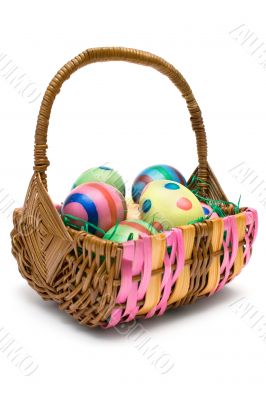 Eggs in Easter Basket