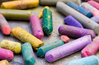 Battered Wax Crayons