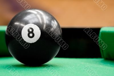 Pool Ball Number Eight