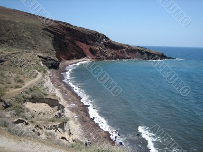 Red Beach, Santorini