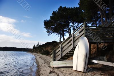 Dingy at the beach